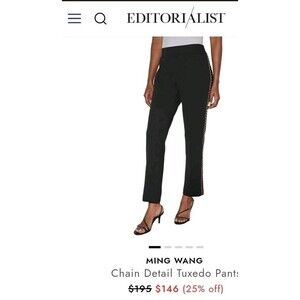 Ming Wang NEW SZ XL Pants Women's Knit Strecth Workwear Preppy Cozycore office